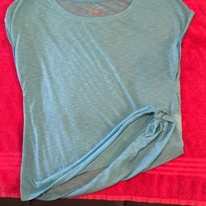 Old navy oversized tee with tied bottom size M